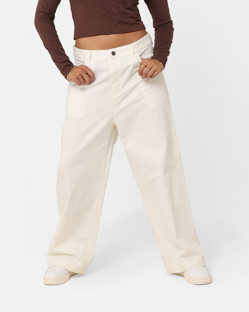 Dickies Women's Stonewashed Cropped Cargo Pants Stonewash Cloud