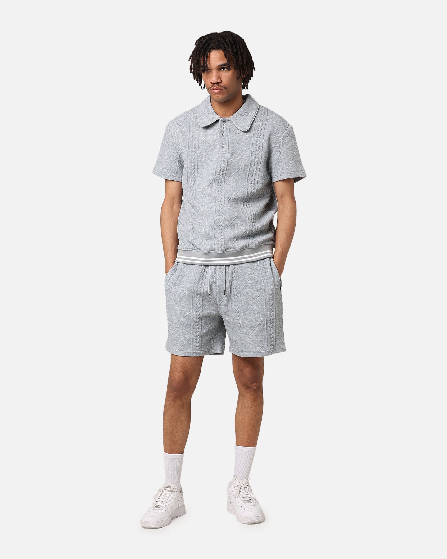 XXIII Danny Knit Shorts Grey | Culture Kings US