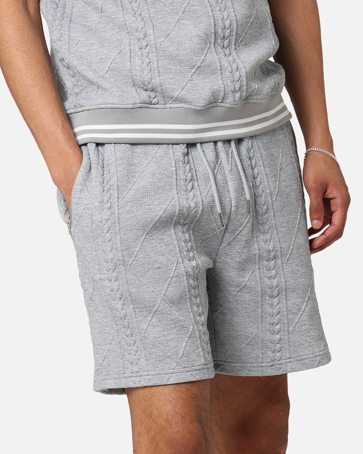 XXIII Danny Knit Shorts Grey | Culture Kings US