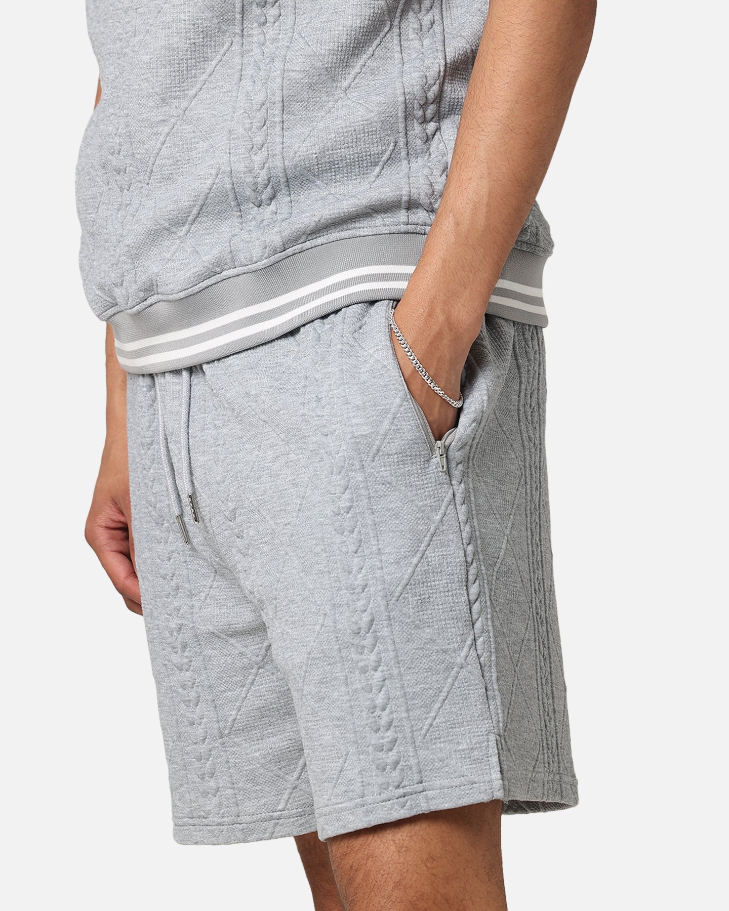 XXIII Danny Knit Shorts Grey | Culture Kings US