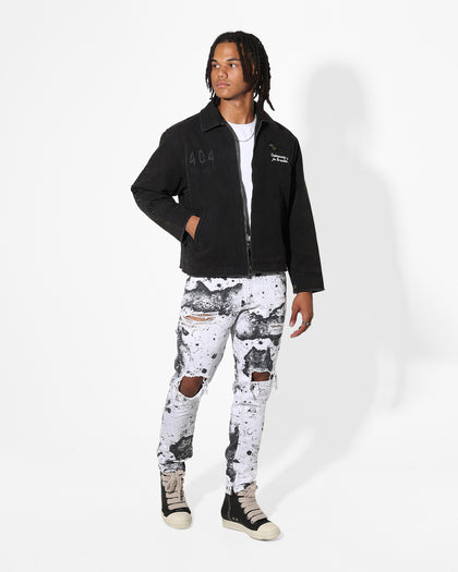 Saint Morta Acid Destroyer Jeans White/Black