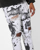 Saint Morta Acid Destroyer Jeans White/Black