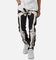 MNML D184 Skeleton Straight Denim Pants Black/White