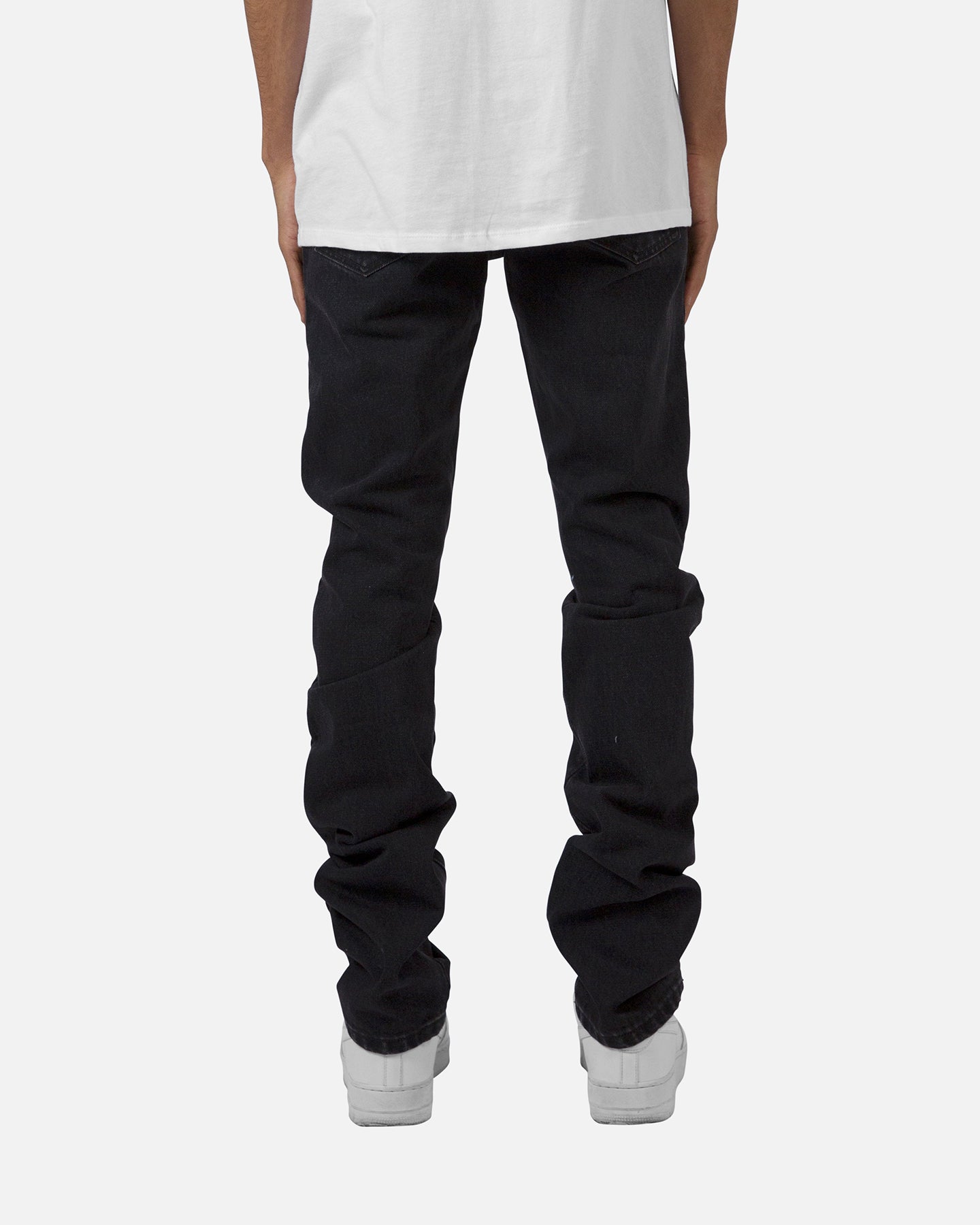 MNML D184 Skeleton Straight Denim Pants Black/White | Culture Kings US