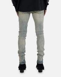 MNML X165 Paisley Skinny Denim Jeans Black/Black