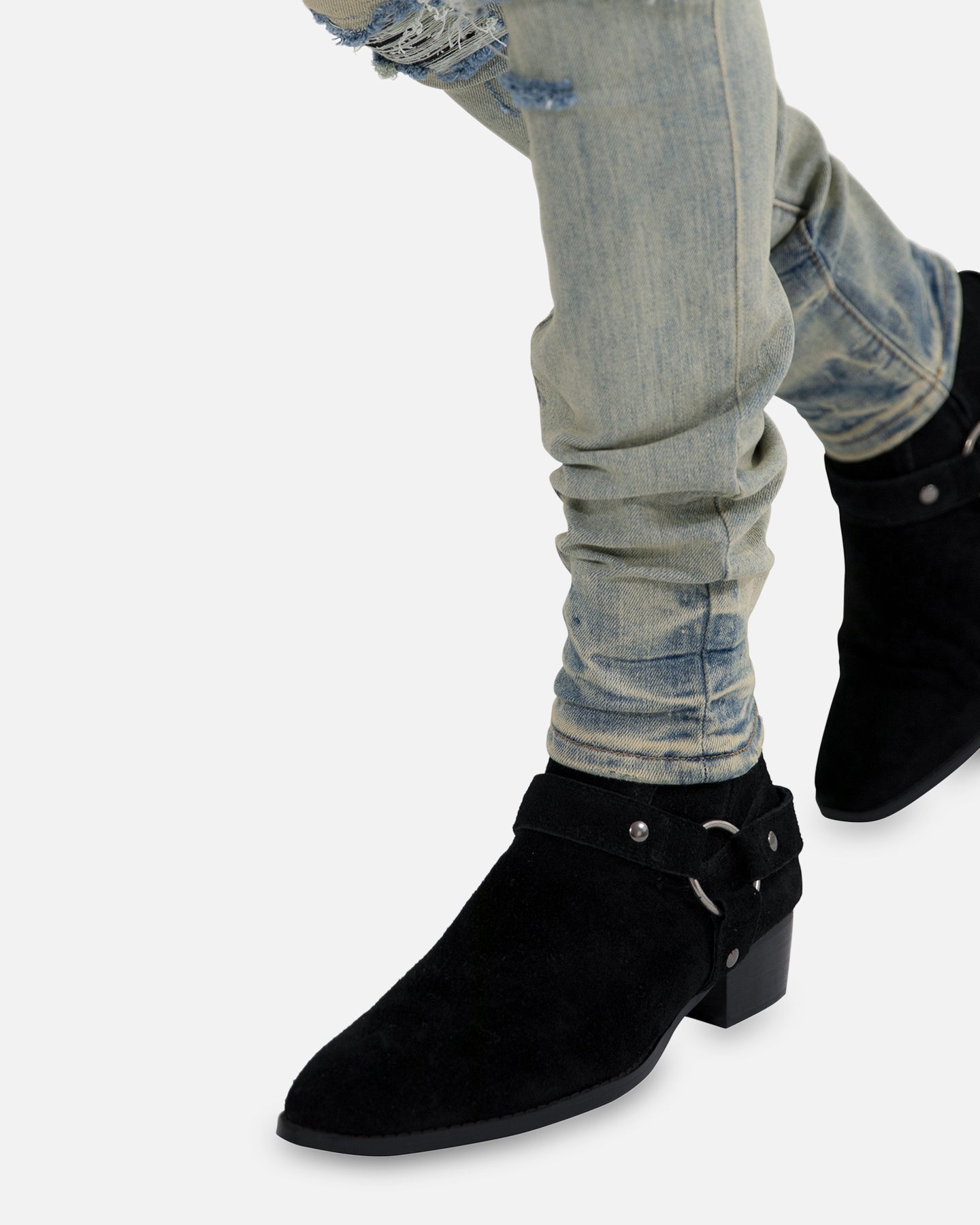 MNML X165 Paisley Skinny Denim Jeans Black/Black | Culture Kings US