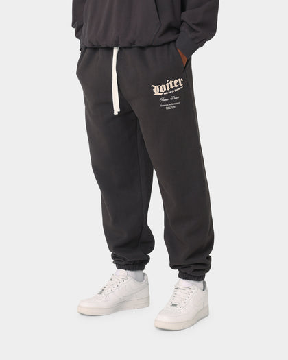 Loiter Art Studio Trackpants Charcoal