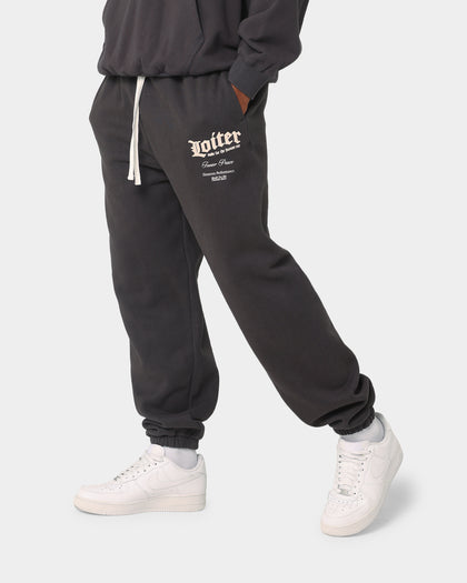 Loiter Art Studio Trackpants Charcoal