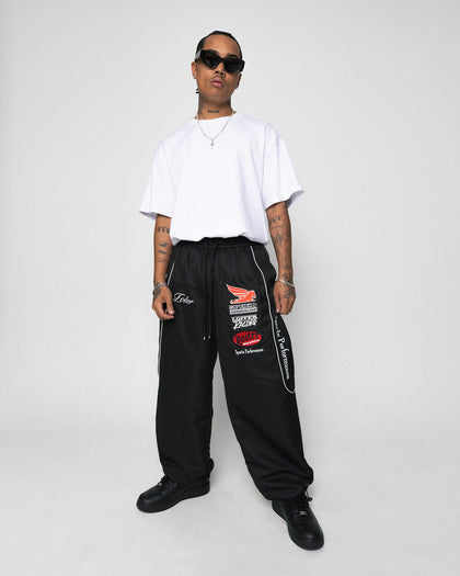 Loiter Speedway Track Pants Black
