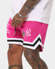 New Era New York Yankees 'Tropical Punch Script Pack' Mesh Shorts Hot Pink
