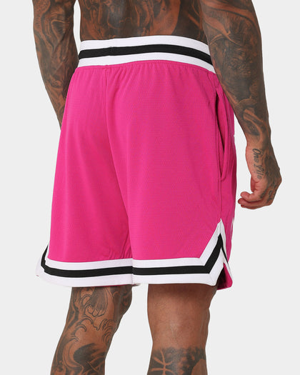 New Era New York Yankees 'Tropical Punch Script Pack' Mesh Shorts Hot Pink