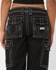 True Religion Women's Big T Cargo Pants Coal
