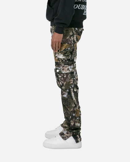 MNML D152 Cargo Straight Denim Pants Hunter Camo
