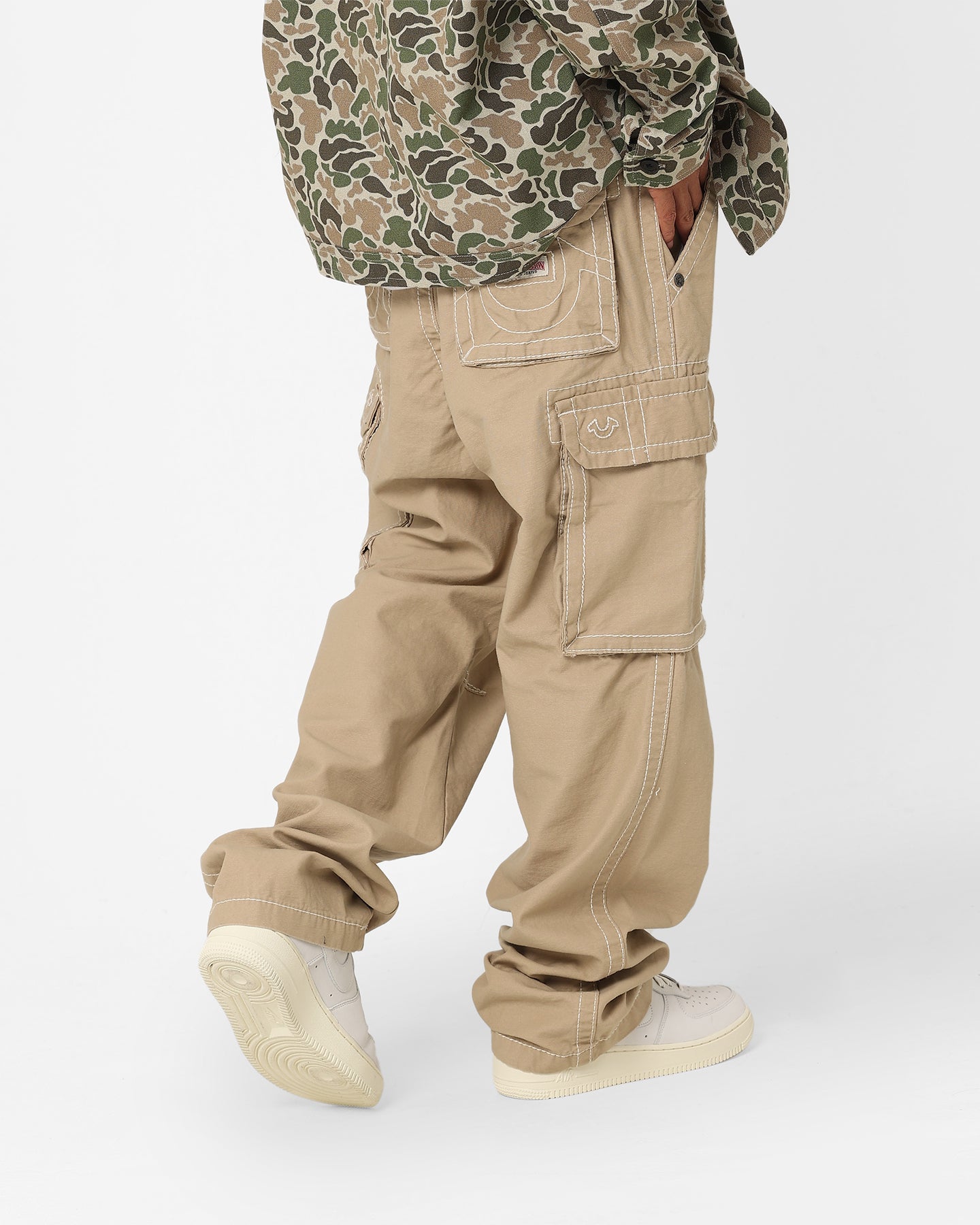 True Religion Big T Classic Cargo Pants Travertine | Culture Kings US