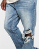 MNML B455 Flare Denim Pants Blue