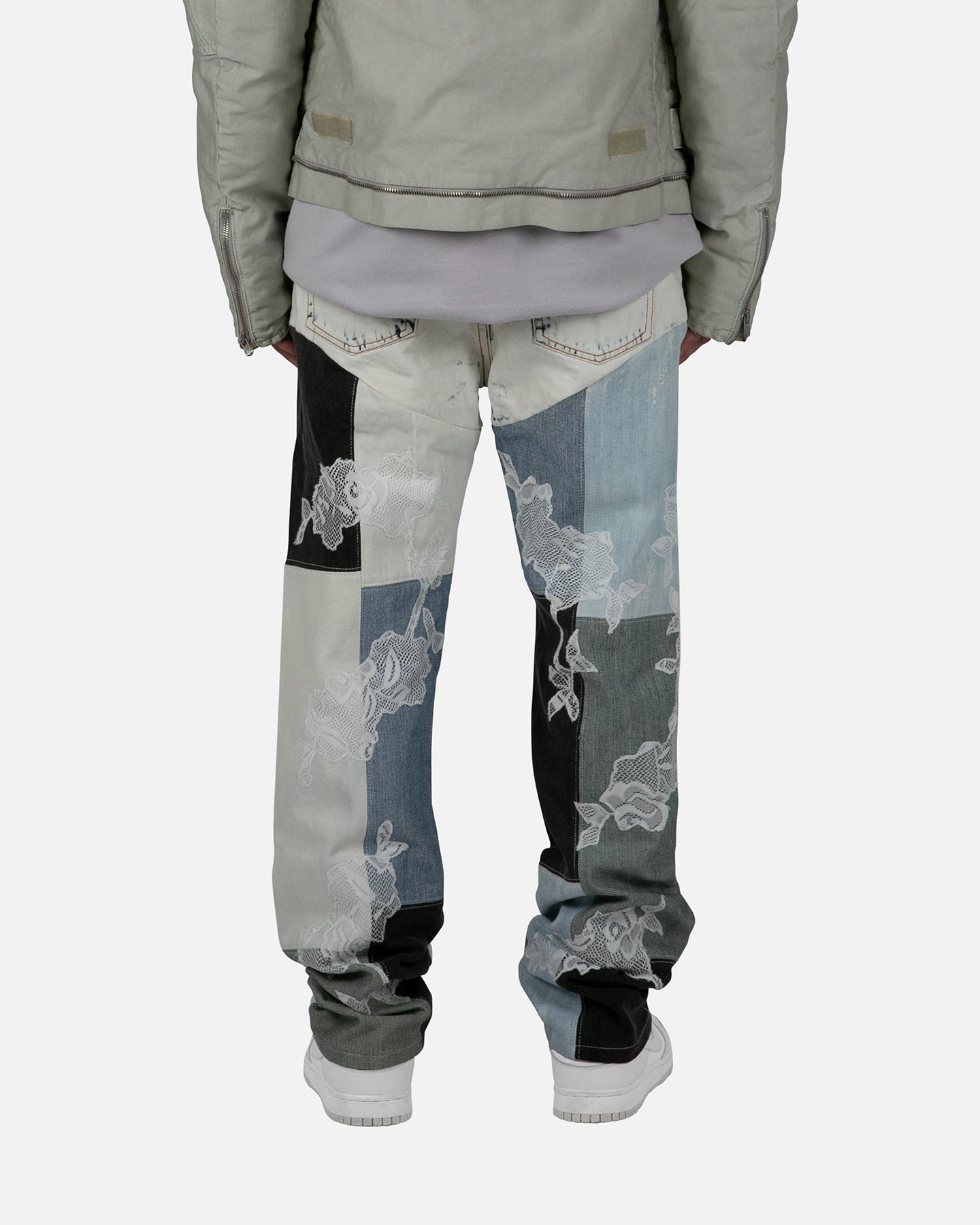 MNML X Kybucci V446 Lace Baggy Denim Pants Blue/White | Culture