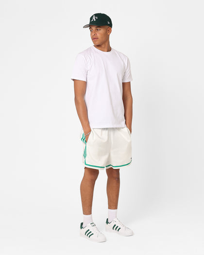 Adidas Hoop Prep Shorts Off White/Court Green