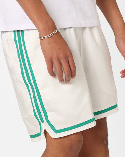 Adidas Hoop Prep Shorts Off White/Court Green