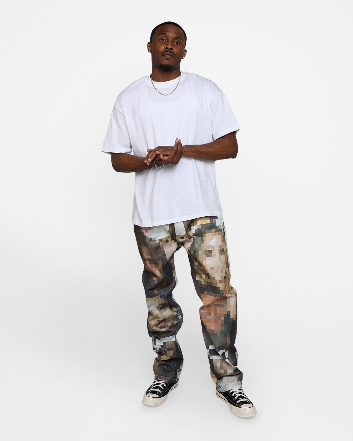 MNML V100 Pixel Denim Pants Multi | Culture Kings US