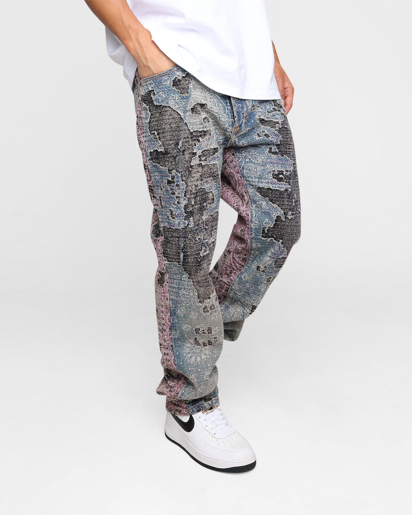 MNML V488 Boro Denim Jeans Multi | Culture Kings US