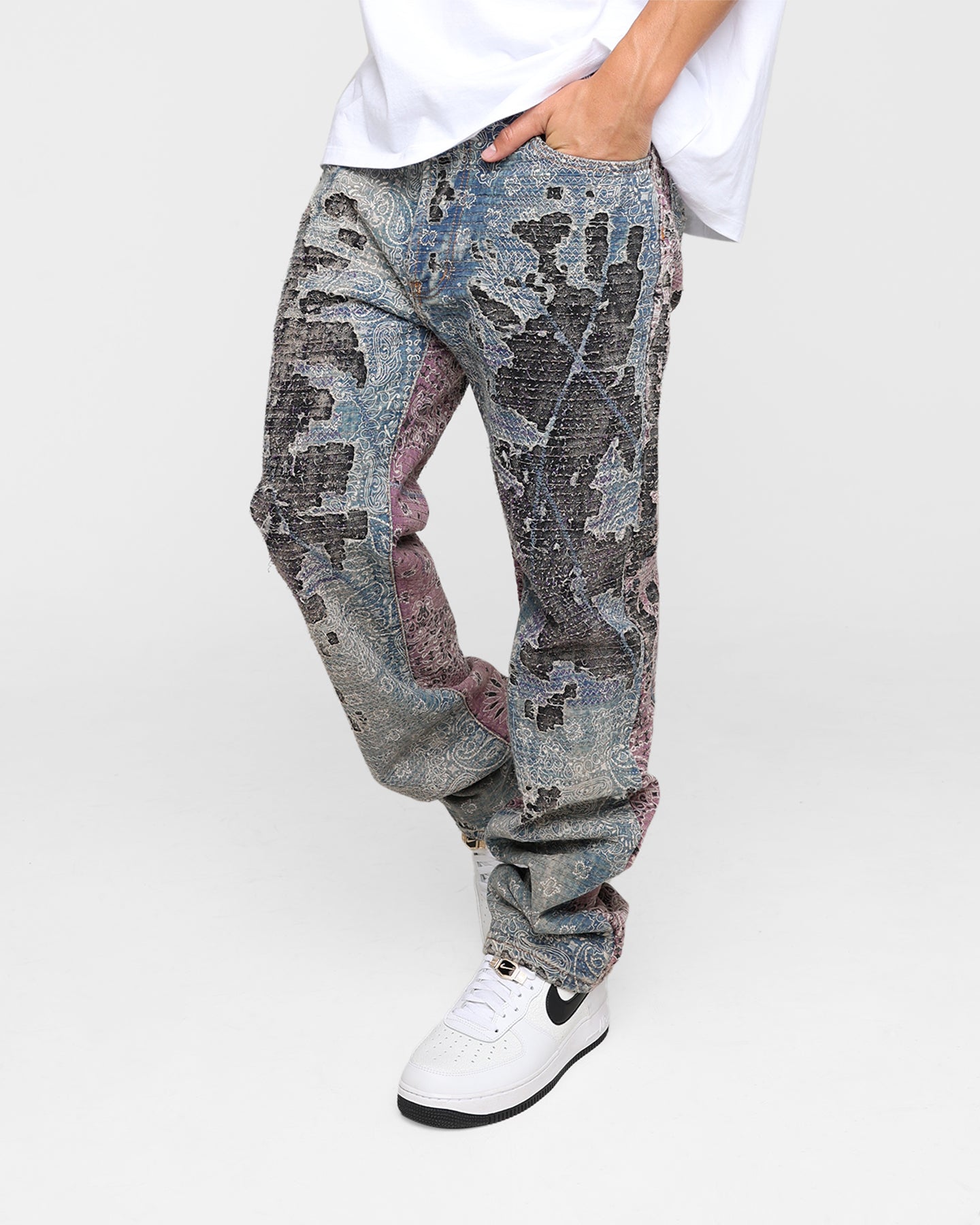 MNML V488 Boro Denim Jeans Multi | Culture Kings US
