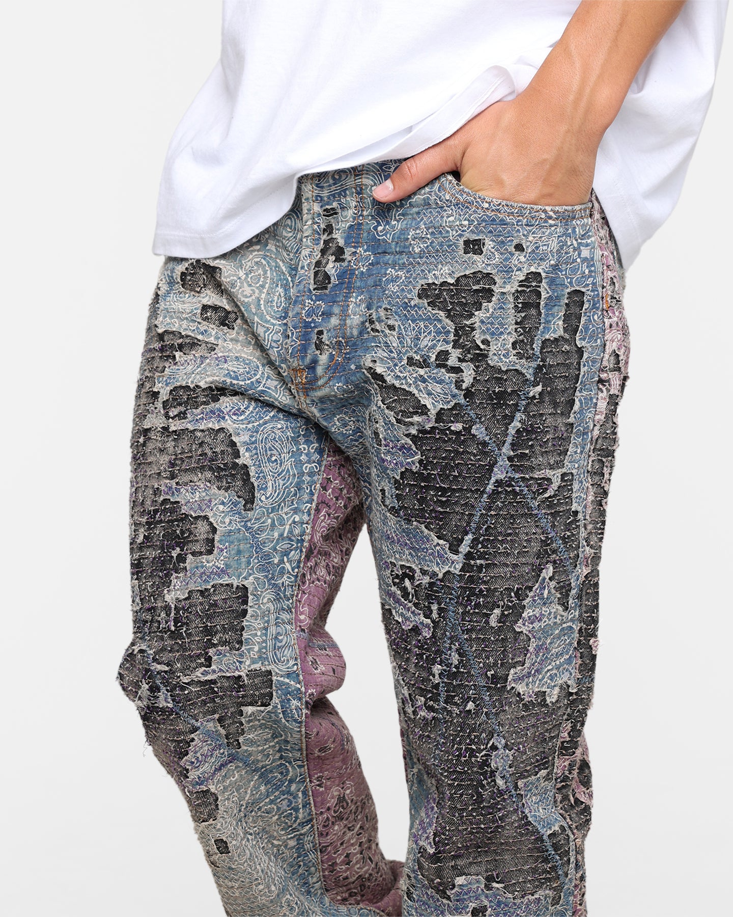 MNML V488 Boro Denim Jeans Multi | Culture Kings US