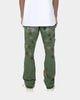 MNML B451 Star Flare Denim Pants Olive