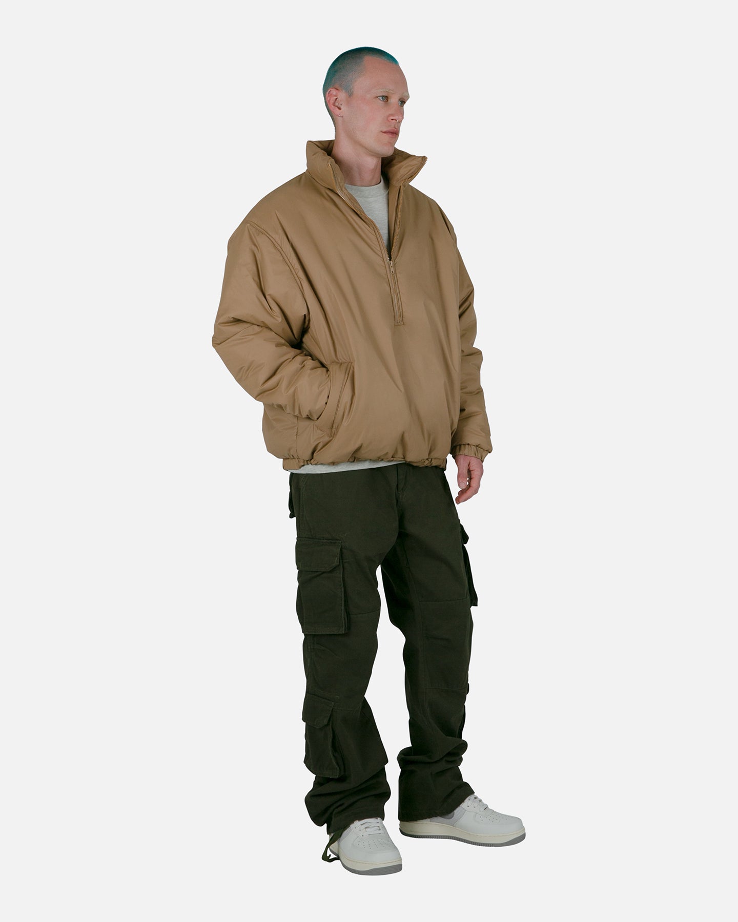 MNML Baggy Double Pocket Cargo Pants Olive | Culture Kings US