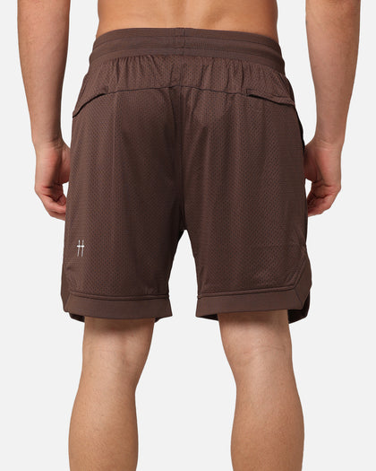 Saint Morta La Rambla Basketball Shorts Dark Brown