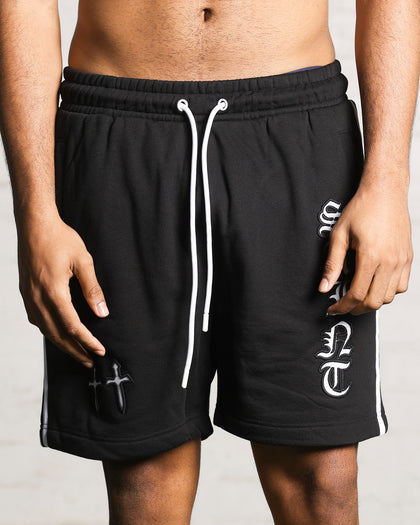 Saint Morta Fallen Sweat Shorts Black