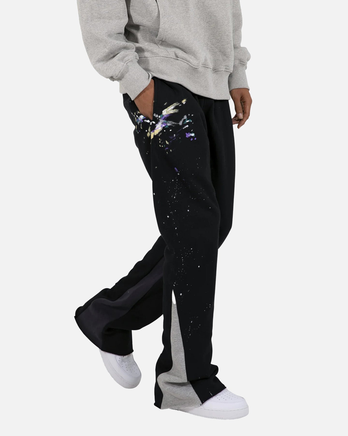 mnml フレアパンツ Contrast Sweatpants Black MNML Contrast Bootcut Sweat Pants Black | Culture Kings US