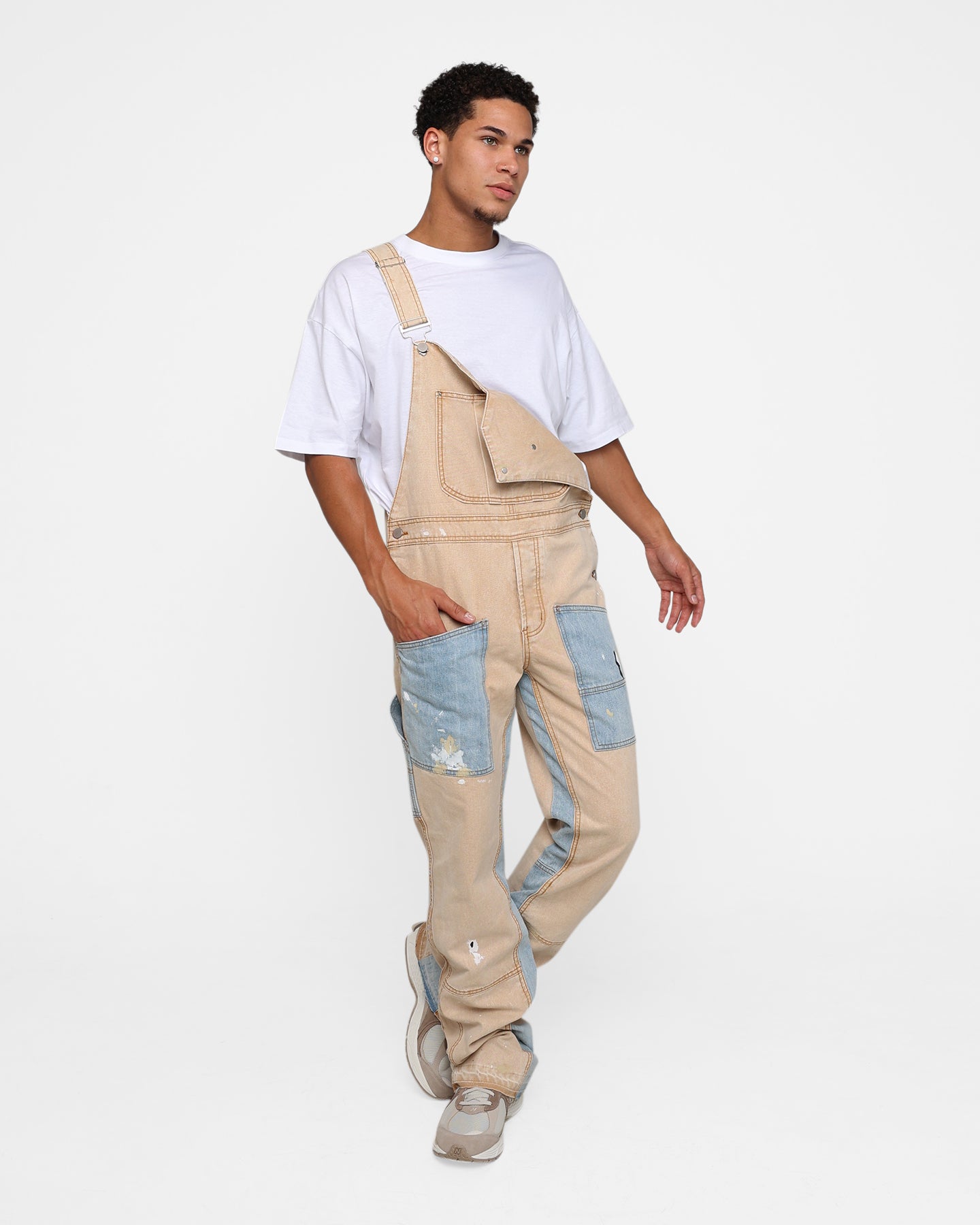 MNML Painter Overalls Khaki | Culture Kings US