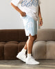 Carre Rose Bunch Mesh Shorts Light Blue