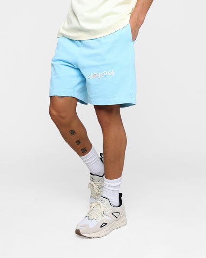 STAYCOOLNYC Classic Mineral Cotton Shorts Electric Blue