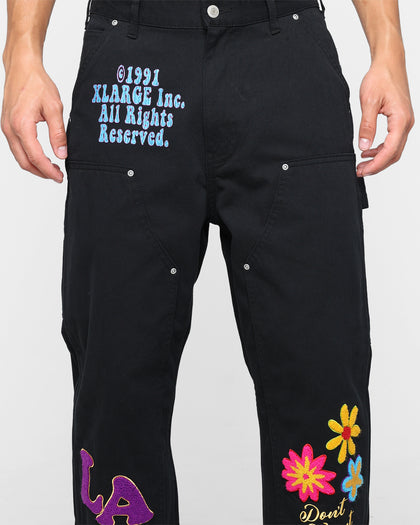 X-Large Daisy Double Knee Work Pants Black