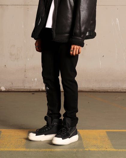 Saint Morta Daggers Skinny Jeans Black