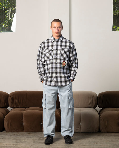 Carre Denim Superior Cargo Joggers Light Blue