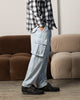 Carre Denim Superior Cargo Joggers Light Blue