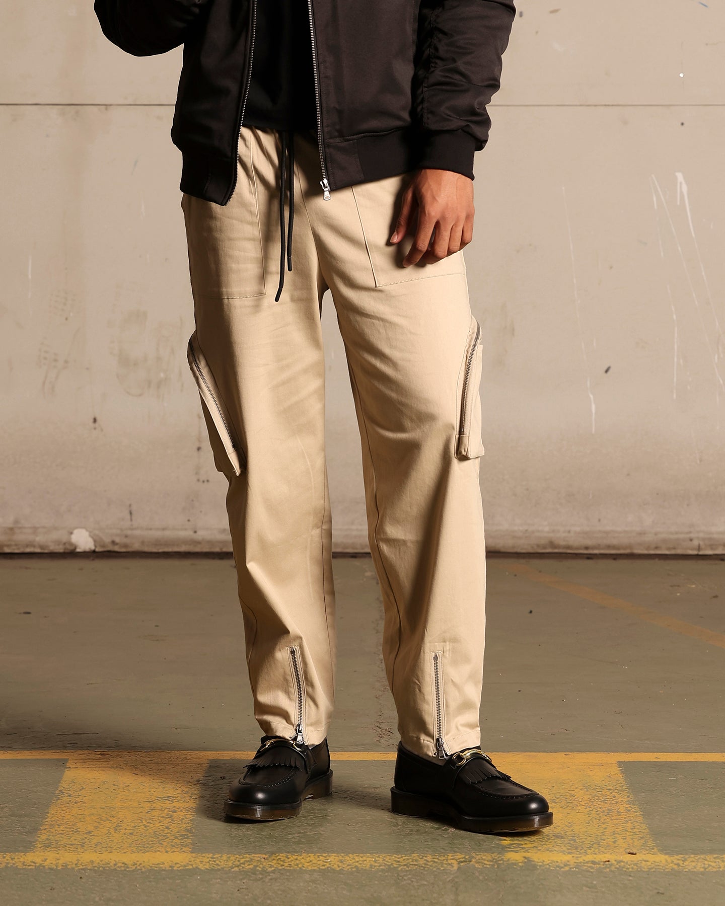 Saint Morta Gallery Zip Cargo Pants Stone | Culture Kings US