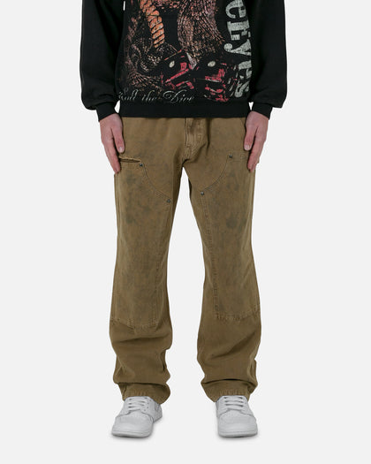 MNML Vintage Double Knee Pants Khaki