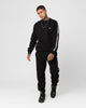 Lacoste Logo Tape Fleece Track Pants Black