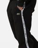 Lacoste Logo Tape Fleece Track Pants Black