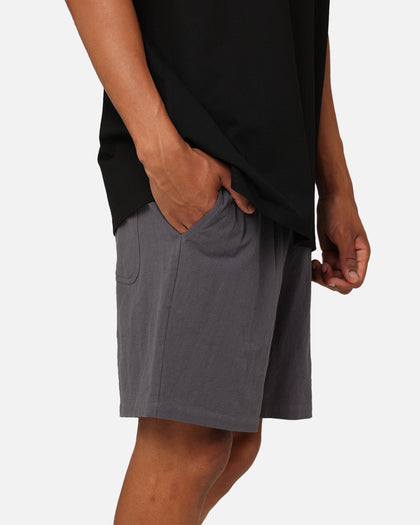Carre Luxe Linen Shorts Grey