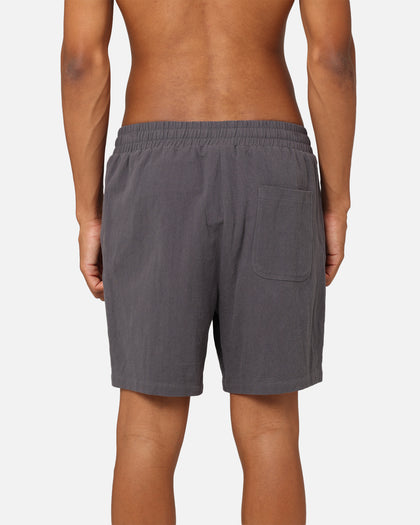 Carre Luxe Linen Shorts Grey