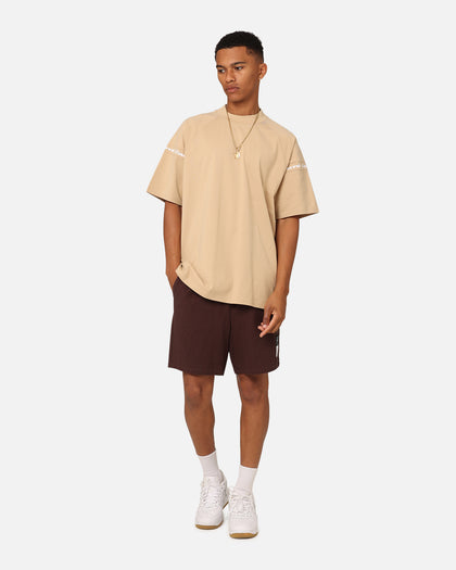 Carre Luxe Linen Shorts Brown
