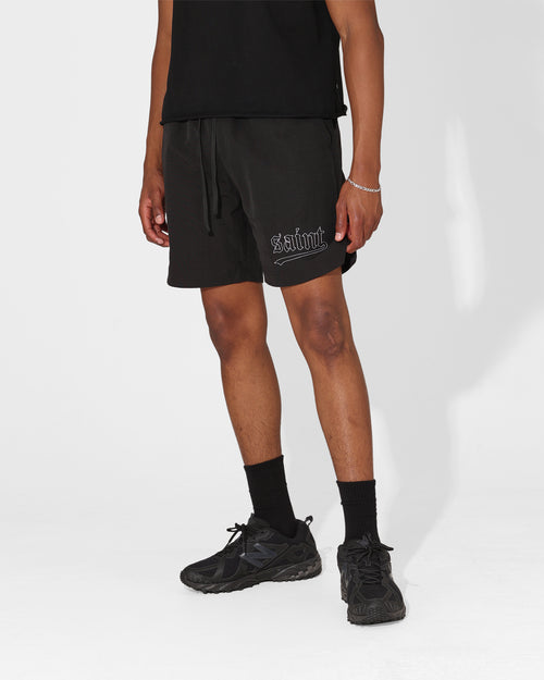Saint Morta Westside Custom Beach Shorts Black