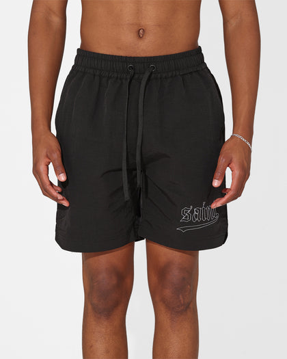 Saint Morta Westside Custom Beach Shorts Black