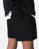 MNML Fuzzy Sweat Shorts Black