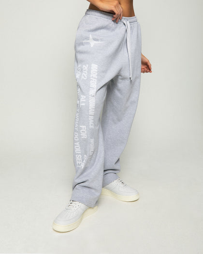 Loiter Tour Track Pants Grey Marle