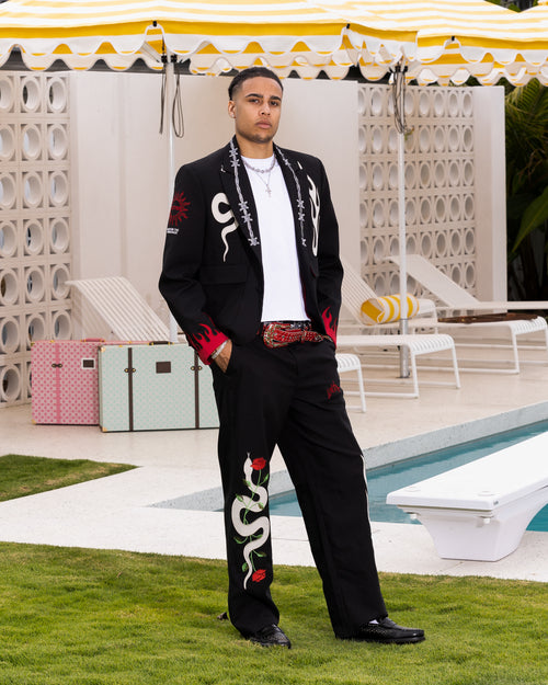 Loiter Western Trouser Black